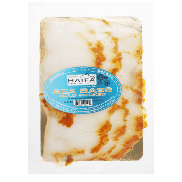 Cold Smoked Sliced Seabass – 8.01 oz (227gr)